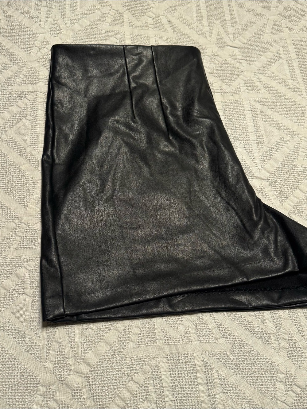 Express Black Faux Leather  Shorts